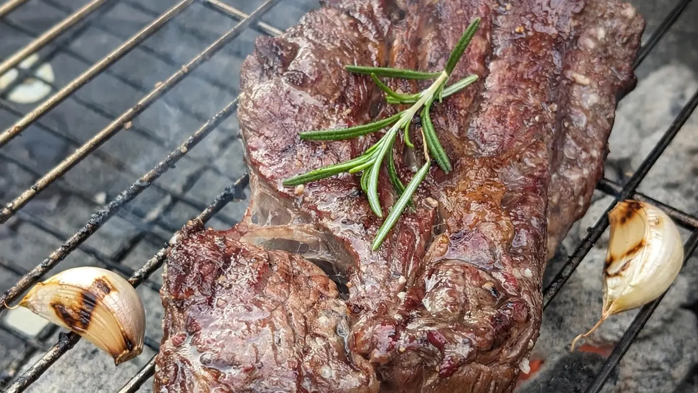 Wagyu ribs on the grill